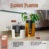 Modern Elevated Planter and Plant Stand Set - 2-Piece Plant Pot with Drainage in Multi Colors & Sizes