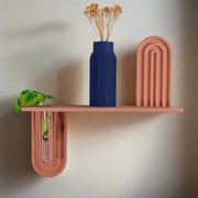 Modern Floating Wall Shelf With Propagation Tube or Reed Diffuser