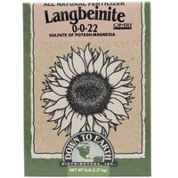 Langbeinite 0-0-22 Garden Fertilizer (5 lb box)