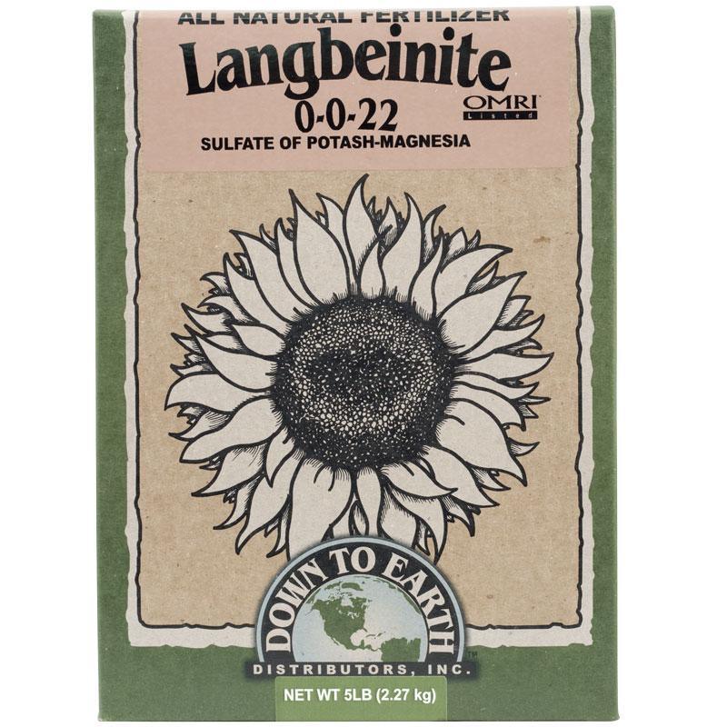 Langbeinite 0-0-22 Garden Fertilizer (5 lb box)
