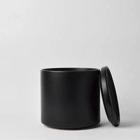 Solid Goods - Ceramic Cylinder Planter Pot with Saucer