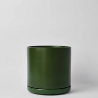 Solid Goods - Ceramic Cylinder Planter Pot with Saucer