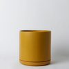 Solid Goods - Ceramic Cylinder Planter Pot with Saucer