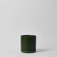 Solid Goods - Ceramic Cylinder Planter Pot with Saucer