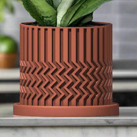 Minimalist Zig-Zag Planter In Many Colors & Sizes