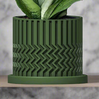 Minimalist Zig-Zag Planter In Many Colors & Sizes