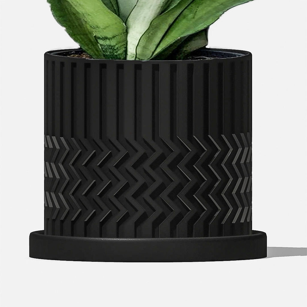 Minimalist Zig-Zag Planter In Many Colors & Sizes