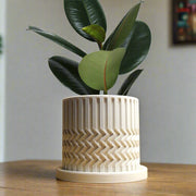 Minimalist Zig-Zag Planter In Many Colors & Sizes