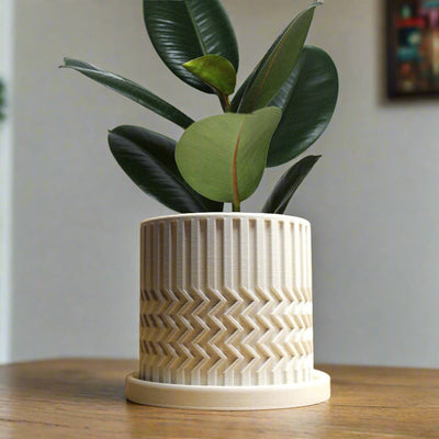 Minimalist Zig-Zag Planter In Many Colors & Sizes