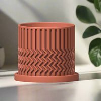 Minimalist Zig-Zag Planter In Many Colors & Sizes