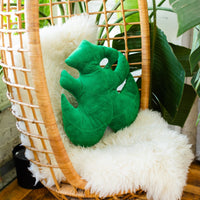 Monstera Deliciosa Leaf Pillow