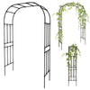 OLLE Garden Arch Garden Galvanized Steel Plant Trellis 95" High 59" Wide 