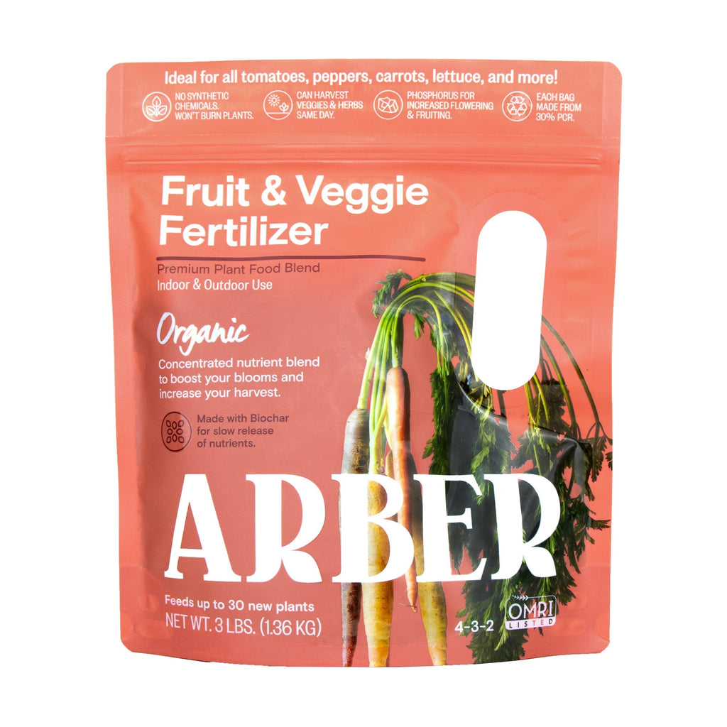 Organic Fruit & Veggie Fertilizer For Plants & Gardens By Arber