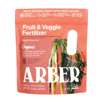 Organic Fruit & Veggie Fertilizer For Plants & Gardens By Arber