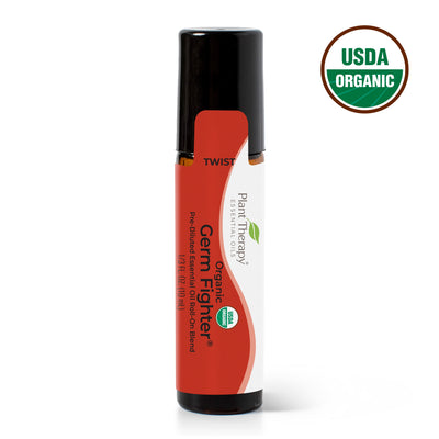 Organic Germ Fighter®️ Essential Oil Blend Pre-Diluted Roll-On By Plant Therapy