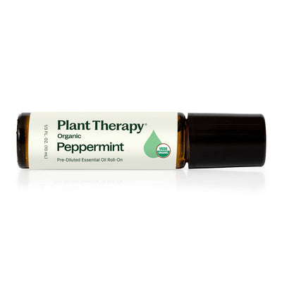 Organic Peppermint Essential Oil Pre-Diluted Roll-On By Plant Therapy