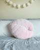 Philodendron Gloriosum Plant Leaf 27.5" Plush Pillow - Baby Pink