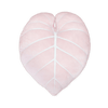 Philodendron Gloriosum Plant Leaf 27.5" Plush Pillow - Baby Pink