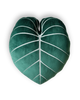 Philodendron Gloriosum 19.5" Plant Pillow - Forest Green