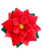 Poinsettia 23" Plant Pillow - Christmas Holiday Red