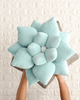 Poinsettia 20" Plant Pillow - Frost Blue