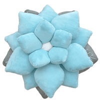 Poinsettia 20" Plant Pillow - Frost Blue