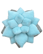 Poinsettia 20" Plant Pillow - Frost Blue