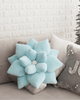 Poinsettia 20" Plant Pillow - Frost Blue