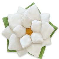Poinsettia 23" Plant Pillow - Marshmallow White
