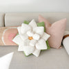 Poinsettia 23" Plant Pillow - Marshmallow White