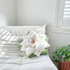 Poinsettia 23" Plant Pillow - Marshmallow White