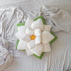 Poinsettia 23" Plant Pillow - Marshmallow White