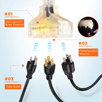 Retractable Extension Cord Reel-12/14/16 AWG Made By Giraffe Tools