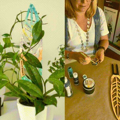 BARE™ Anthrulla™ - Customizable Wooden Plant Support - Inspired By The Queen Anthurium Leaf