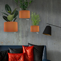 Ribbed Wall Planter, Various Colors & Sizes