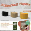Ribbed Wall Planter, Various Colors & Sizes