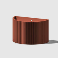 Ribbed Wall Planter, Various Colors & Sizes