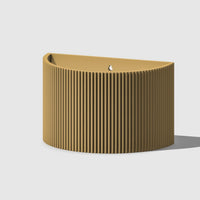 Ribbed Wall Planter, Various Colors & Sizes