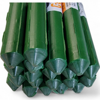 Twenty (20) Strong Steel Garden Stakes (available in lengths of:  3', 4', 5', and 6') All plant sticks are 7/16" diameter. Extra Grabby Coating