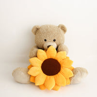 Sunflower 20" Plant Pillow - Golden Yellow