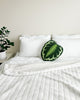 Tufted Calathea Medallion Plant Leaf Pillow