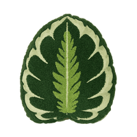 Tufted Calathea Medallion Plant Leaf Pillow