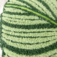 Tufted Calathea Orbifolia Plant Leaf Pillow