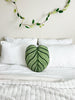 Tufted Calathea Orbifolia Plant Leaf Pillow