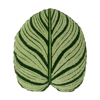 Tufted Calathea Orbifolia Plant Leaf Pillow